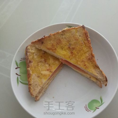 西多士增肌三明治 第5步