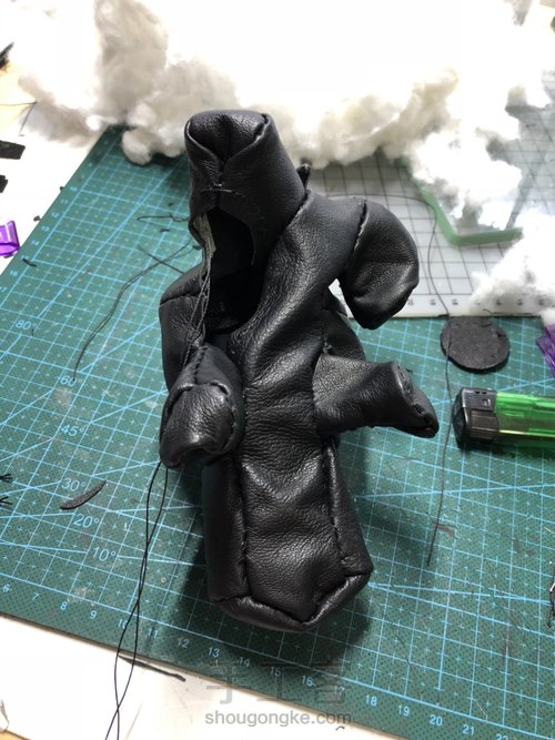 手缝真皮小动物玩偶 第25步