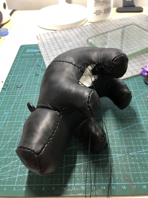 手缝真皮小动物玩偶 第26步