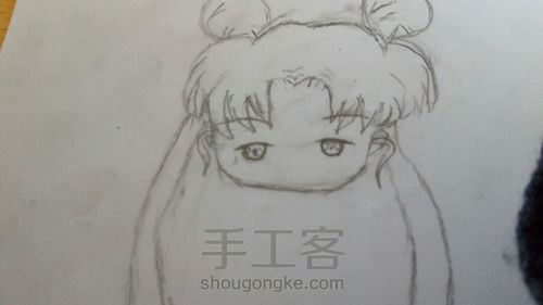 一只美少女小战士 ((٩(撒Д花)۶))❀ 第4步