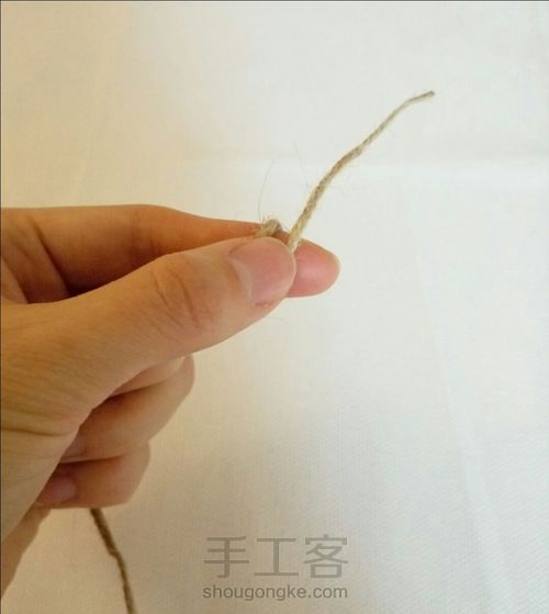 麻绳地垫 第1步