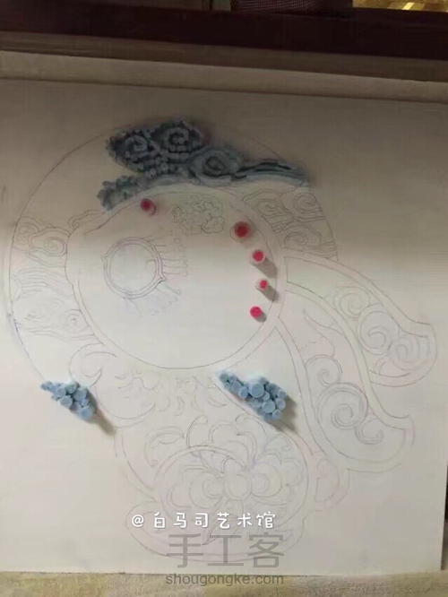 超重工胎毛装饰画 第1步