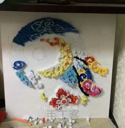 超重工胎毛装饰画 第5步