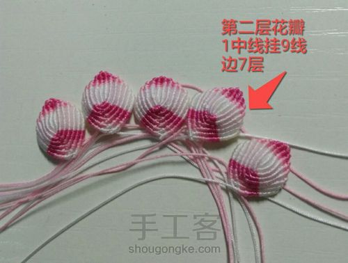 渐变色莲花01-花瓣 第5步