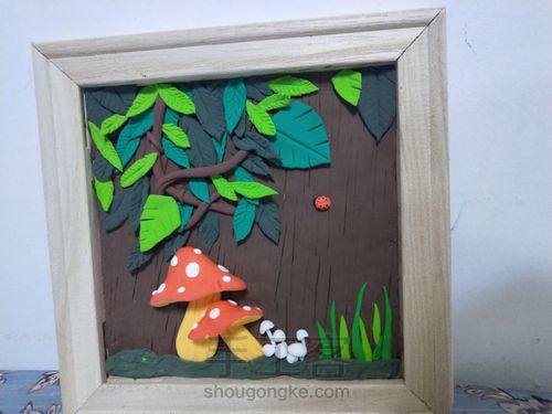 黏土装饰画 第16步