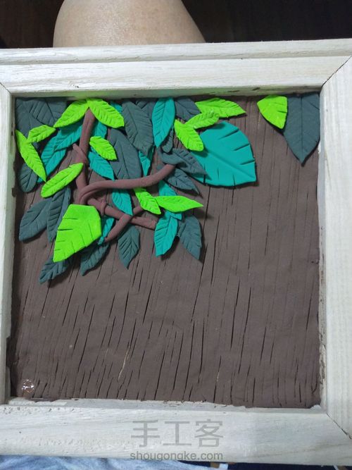 黏土装饰画 第6步