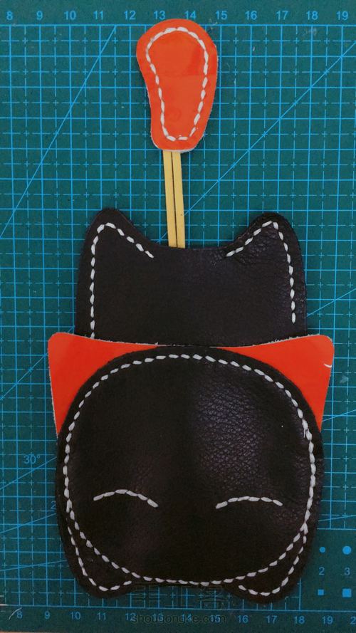 卡通小猫钥匙包 第10步