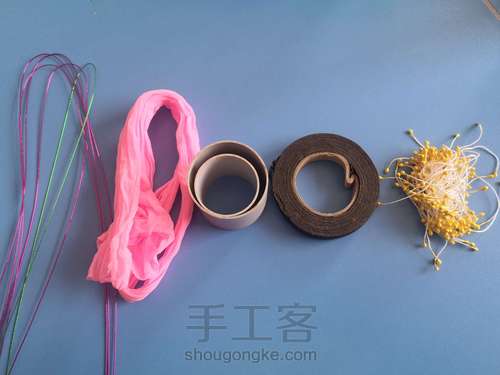 一支山茶花 第1步