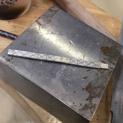 手工银饰~戒指 第3步