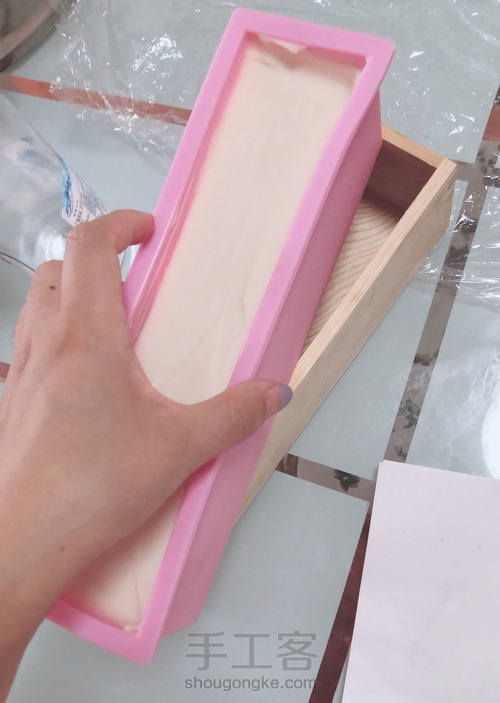 今个做个中性手工皂,无添加 第6步