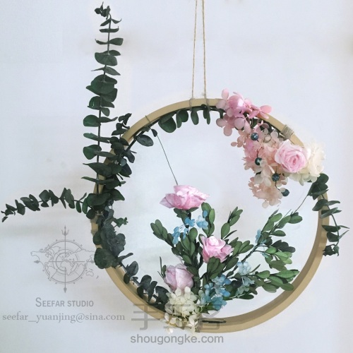 花艺画框（紫鸢）—让鲜花开满你的墙壁 第12步