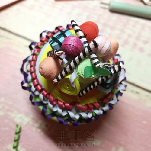 衍纸蛋糕 第17步