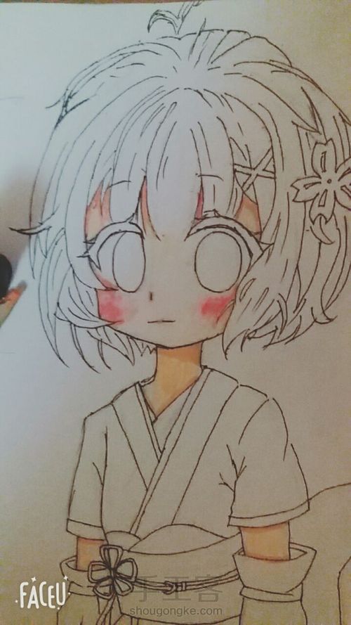 【蕾姆】桜鈴也画了 第10步