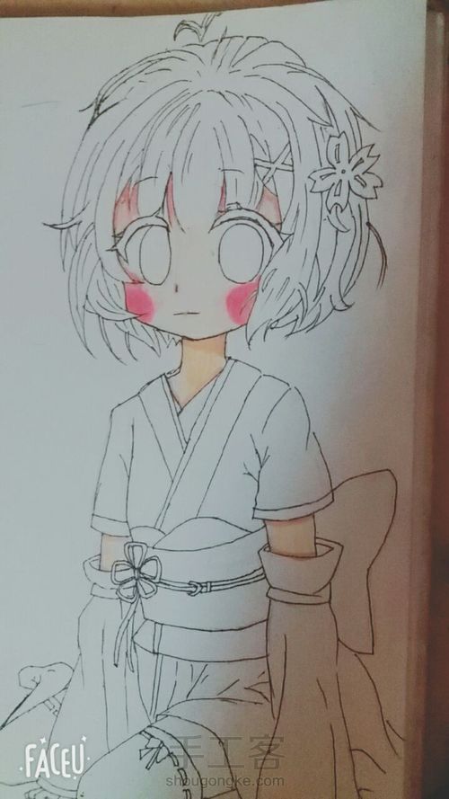 【蕾姆】桜鈴也画了 第11步