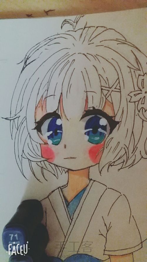 【蕾姆】桜鈴也画了 第14步