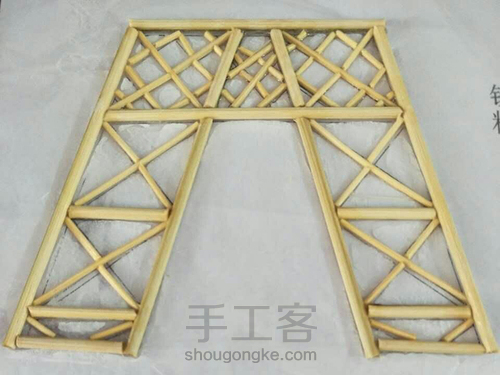 艾菲尔铁塔竹签制作 第14步