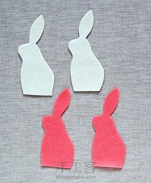 可爱的小兔子（转） 第1步
