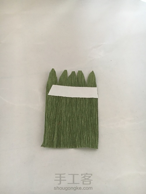 小雏菊皱纹纸花图文教程 第7步