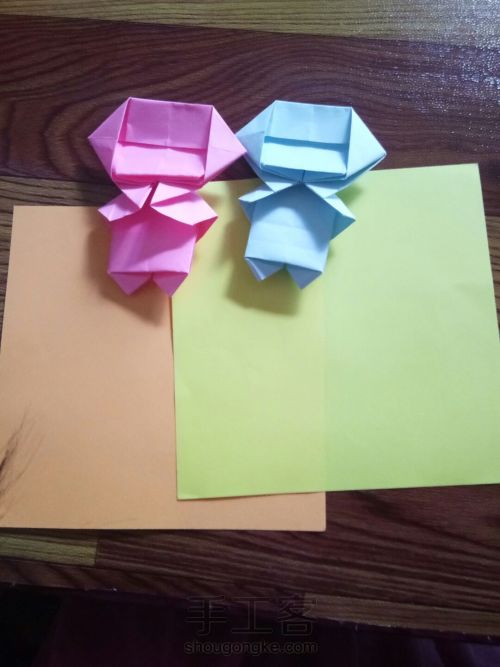 折纸—双子娃娃 第1步