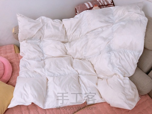 旧羽绒服改造小被子 第9步