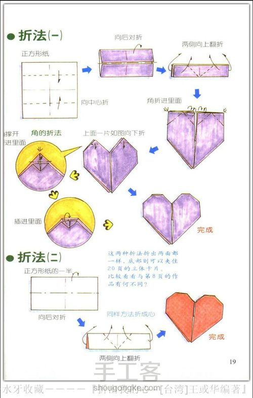 爱心折纸大全，(转) 第35步