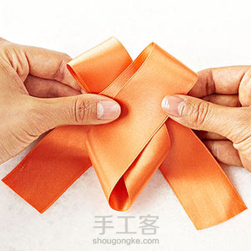 4步蝴蝶结，顺便学了以后用得到！ 第2步