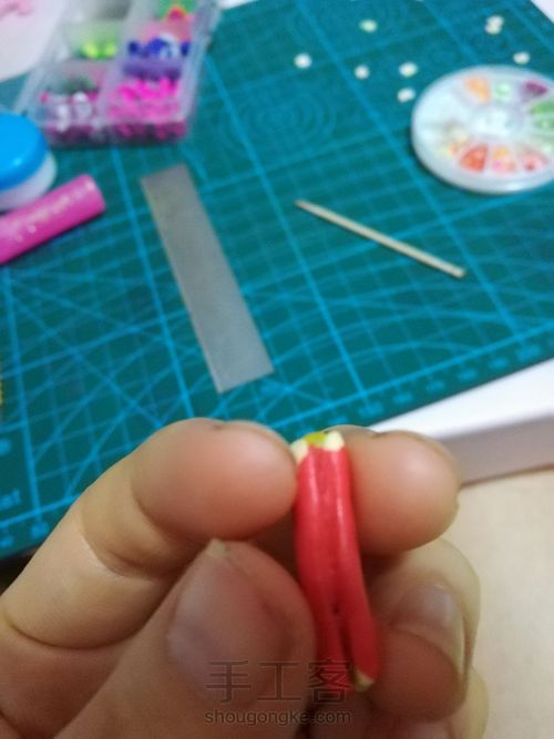 软陶苹果切片 第10步