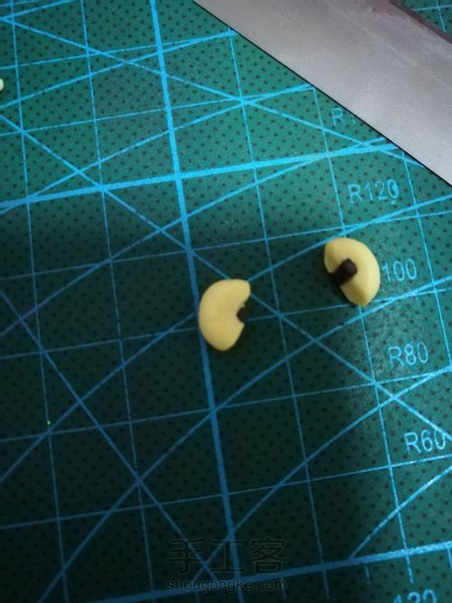 软陶苹果切片 第4步