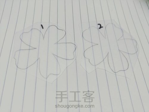【简单热缩】附有小花花的图纸哦 第1步