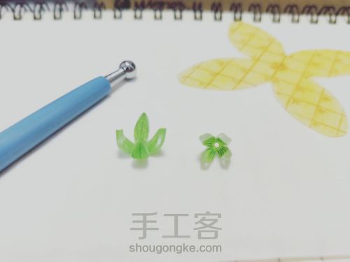 【简单热缩】菠萝的立体热缩附图纸 第9步