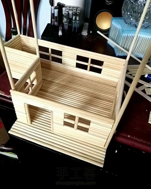 一次性筷子别墅制作 第1步