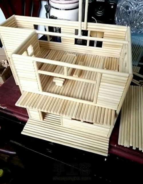 一次性筷子别墅制作 第3步