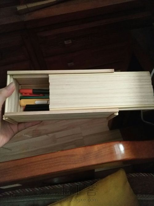 简朴的木笔盒 第11步