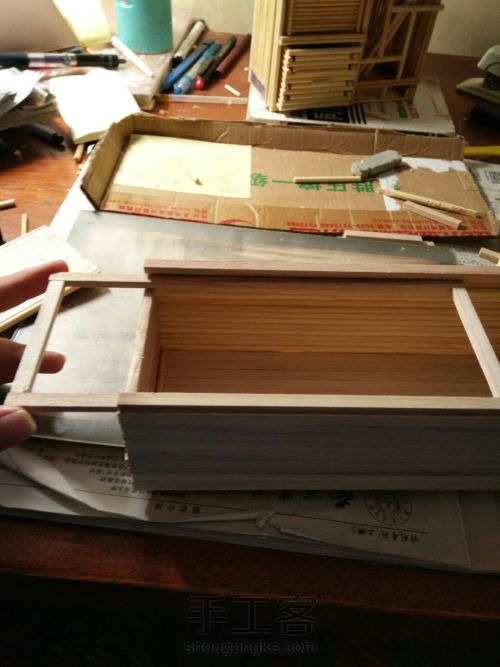 简朴的木笔盒 第5步
