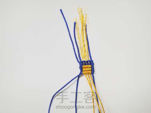 算盘手绳 第11步