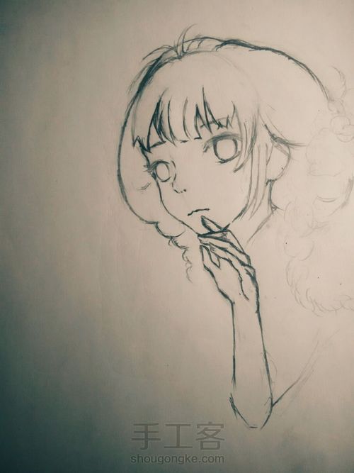 临摹一个古风妹子 第2步