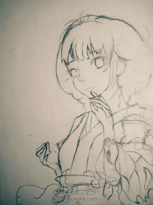 临摹一个古风妹子 第3步