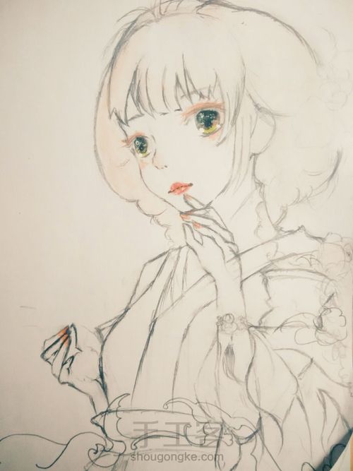 临摹一个古风妹子 第4步