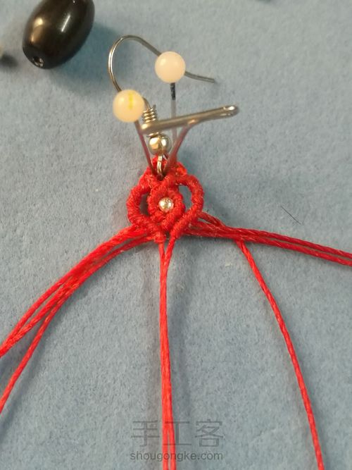 黑曜石耳坠 第12步