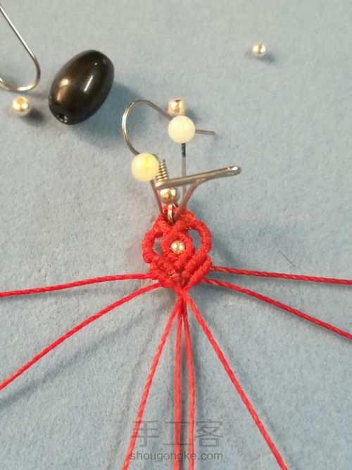 黑曜石耳坠 第14步