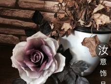 【原创】布花——复古紫玫瑰