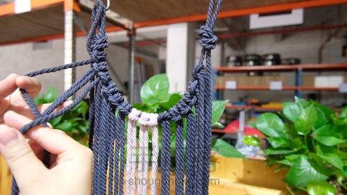 Macrame 编织百搭包包 第2步