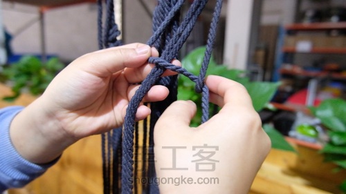 Macrame 编织百搭包包 第8步