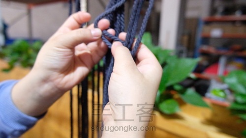 Macrame 编织百搭包包 第9步