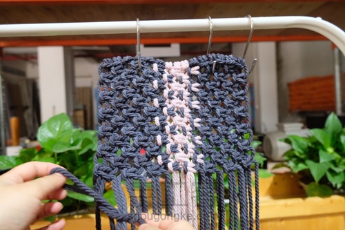 Macrame 编织百搭包包 第11步