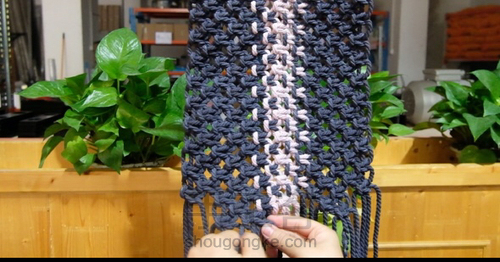 Macrame 编织百搭包包 第14步