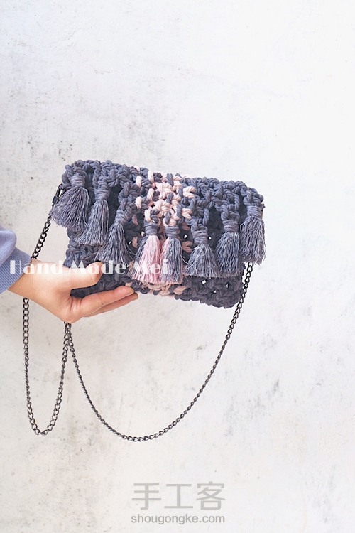 Macrame 编织百搭包包 第22步