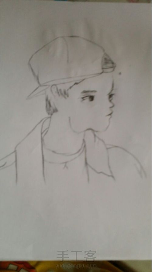 手绘鹿晗 第3步