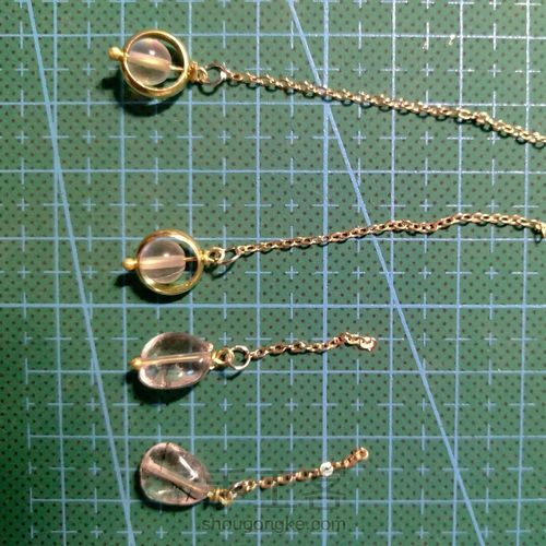 如何制作特别的水晶耳饰 第8步