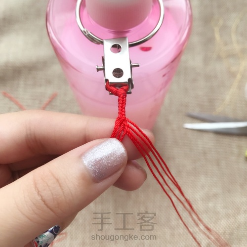 挂坠手绳教程 第3步